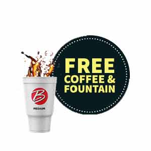 Free Coffee & Fountain Drinks